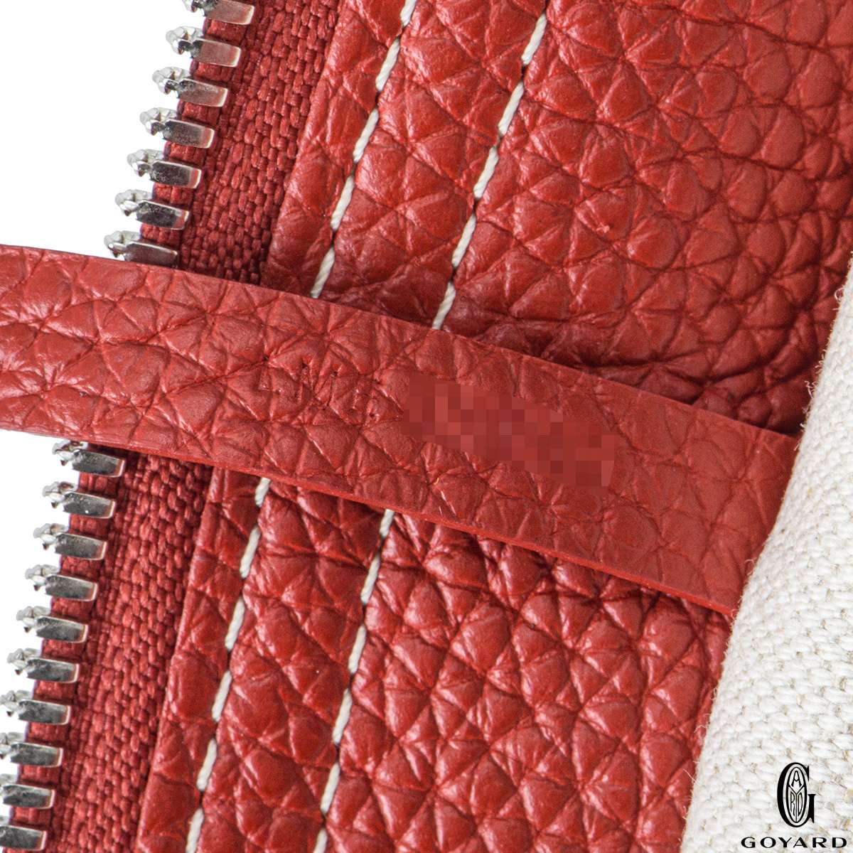 bagfetishperson: Inside my bag: Goyard Hardy PM Red